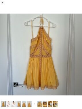 Charo Ruiz Kim halter dress yellow